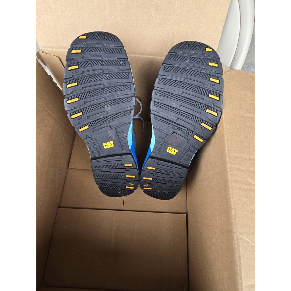 Cat Caterpillar Womans Steel Toes Size 10 Blue - Picture 5 of 6
